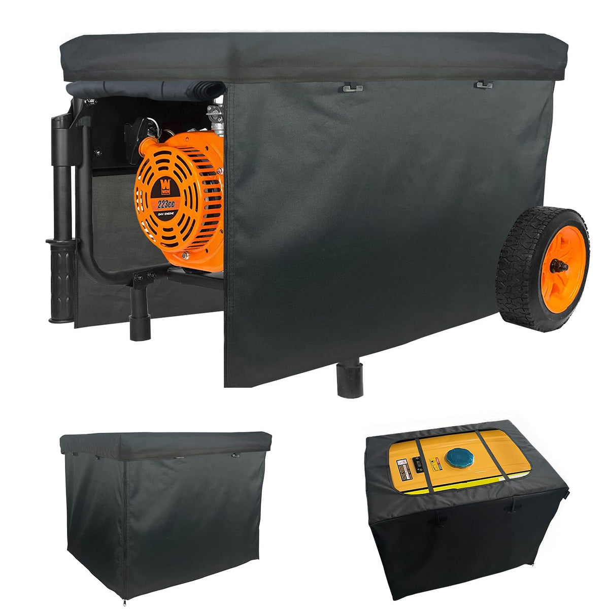Jorohiker generator cover in running use protects a 32x24x24 generator