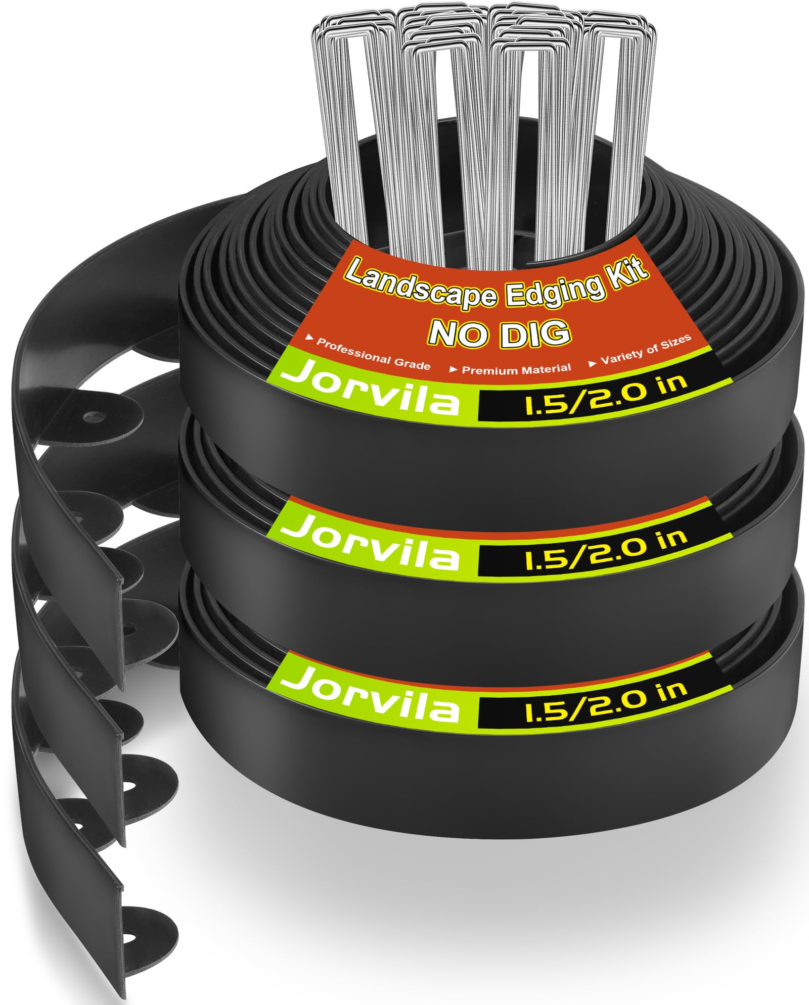 Jorvila landscape edging with three 33.3 ft sections for versatile border layouts.