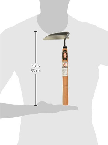 Joshua Roth Japanese Weeding Sickle hand-forged blade close-up illustrating reliable garden performance.