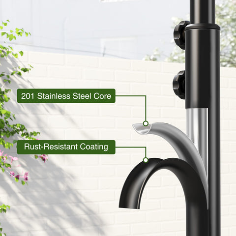 Josmimic 7.8-inch towel bar keeps towels accessible and dry.