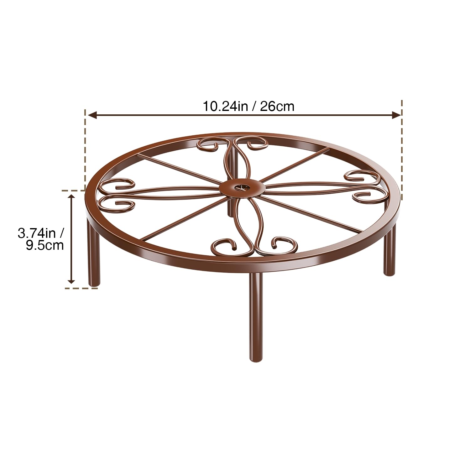 Josmimic bronze plant stand indoor use enhances shelves and tabletops with style