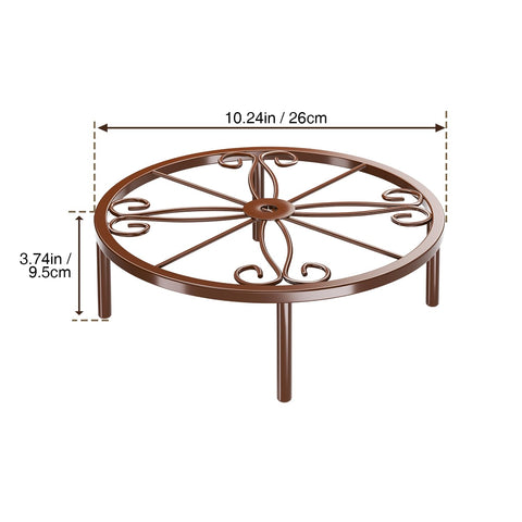 Josmimic bronze plant stand indoor use enhances shelves and tabletops with style
