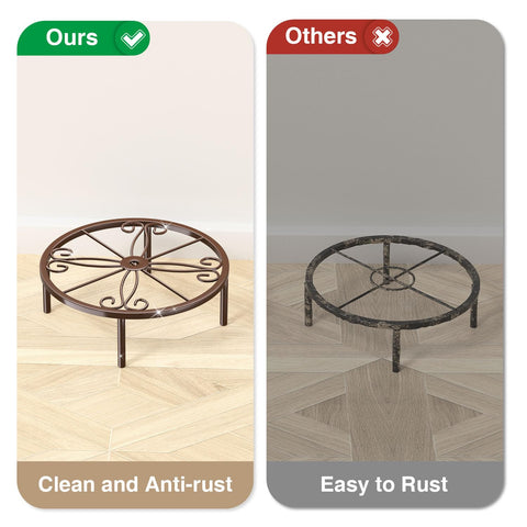 Josmimic bronze plant stand outdoor use shows rustproof performance for patios