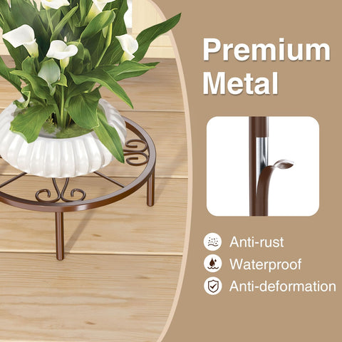 Josmimic bronze plant stand packaging and assembly-ready design for quick setup
