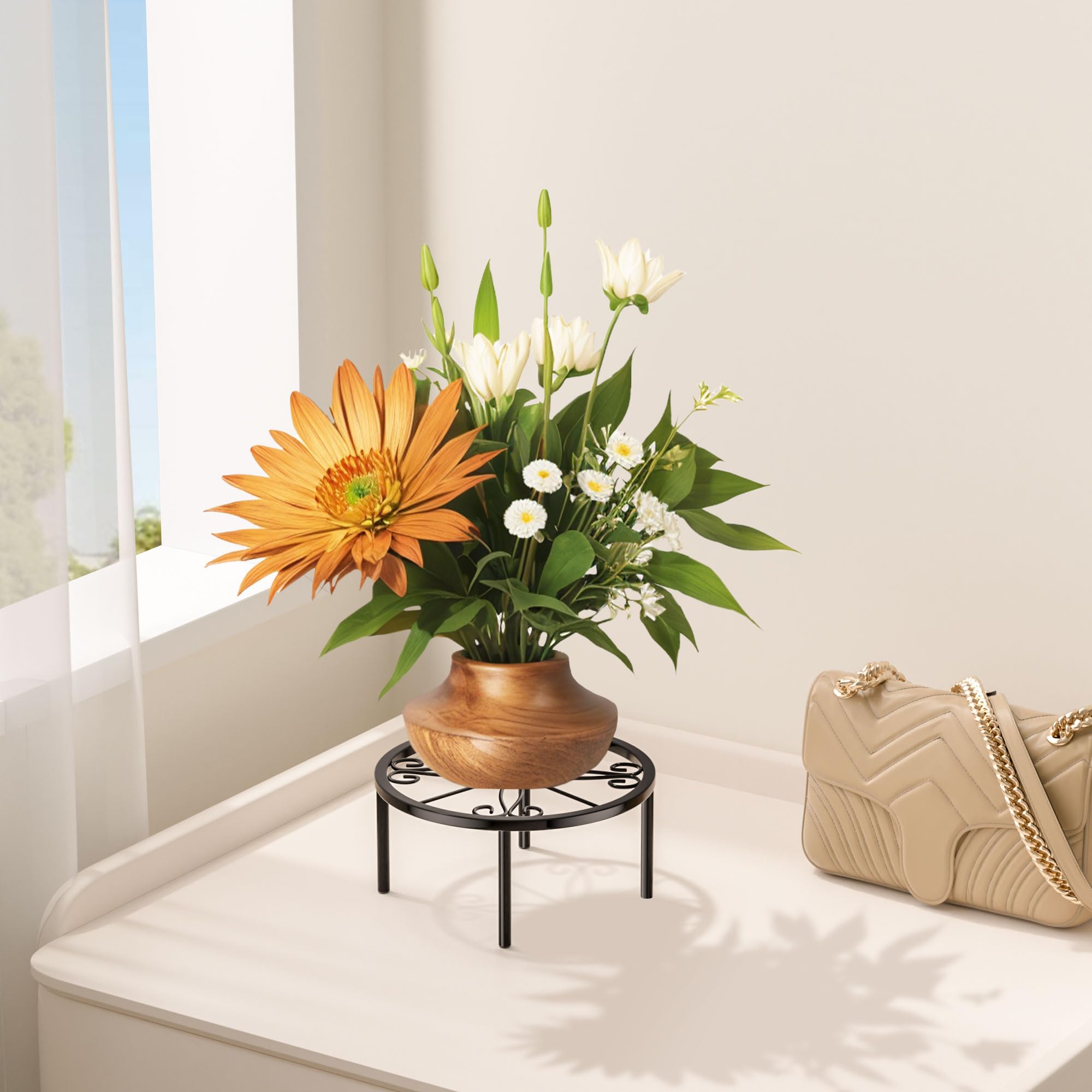 Josmimic compact design fits countertops, shelves, and corners.