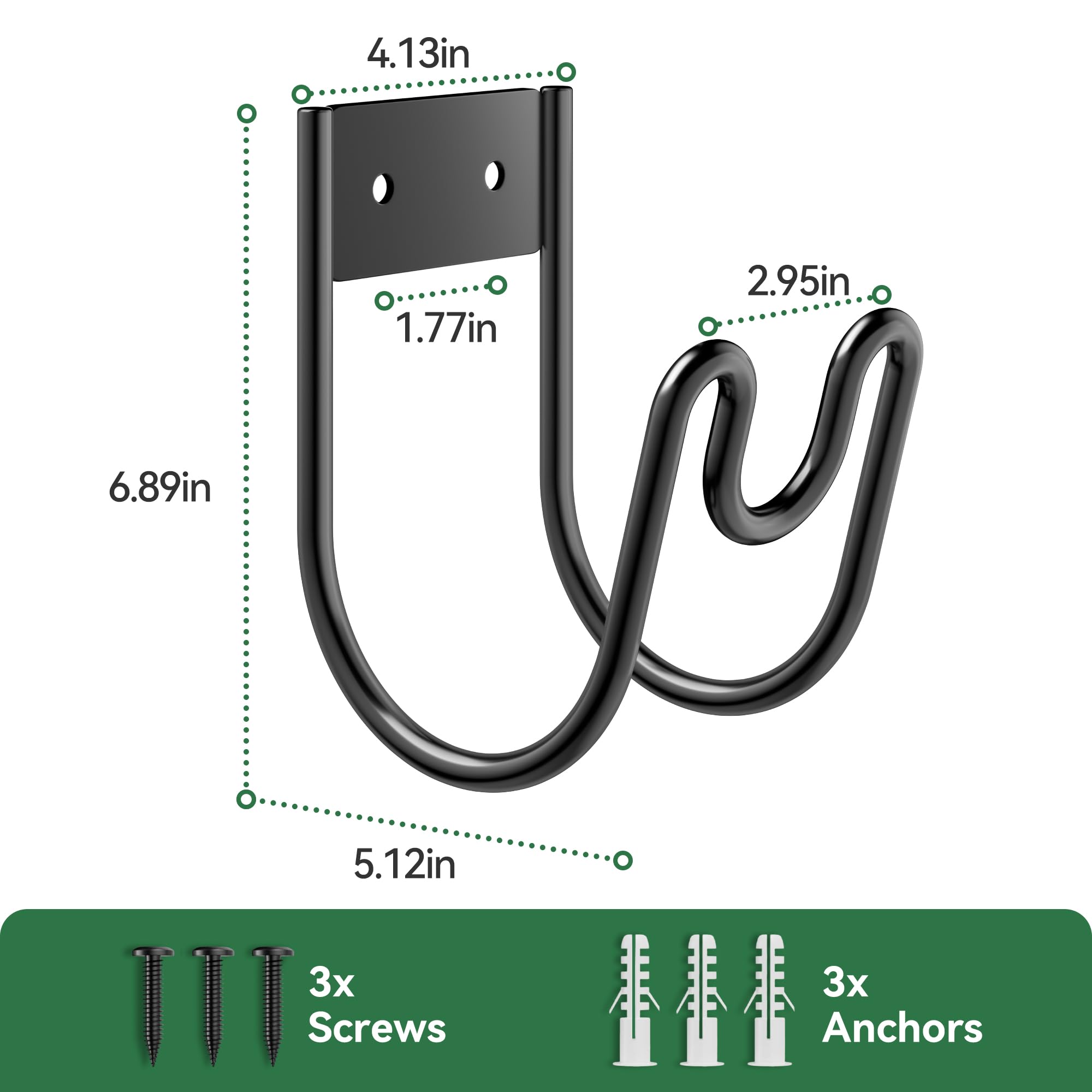 Josmimic compact outdoor organization solution keeps tools accessible on walls