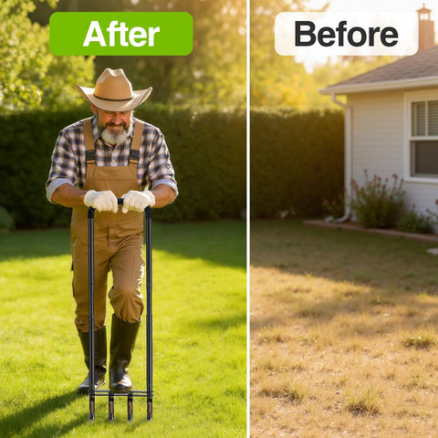 Josmimic durable core aerator withstands frequent use season after season.