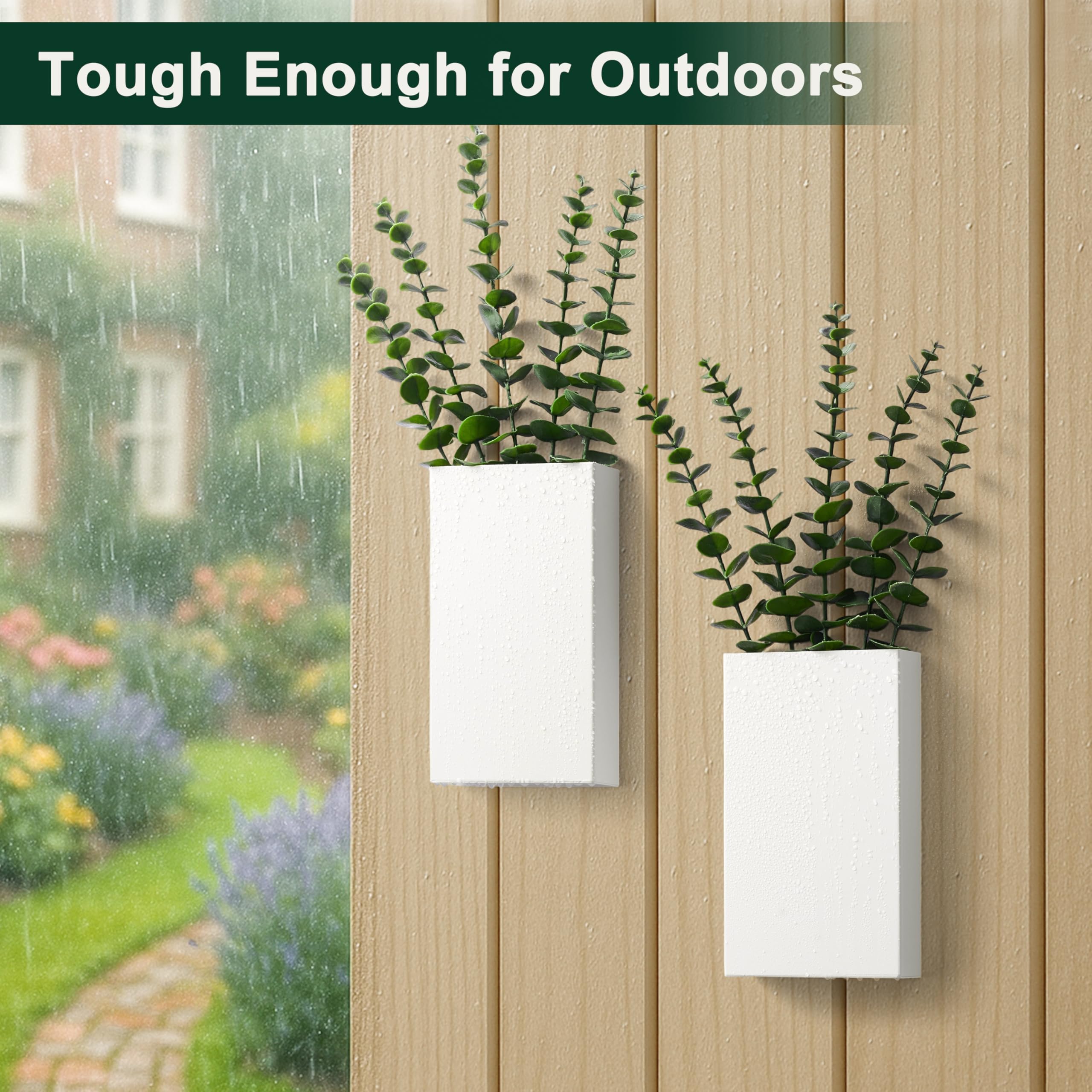 Josmimic farmhouse decor wall planters suit kitchens and entryways.