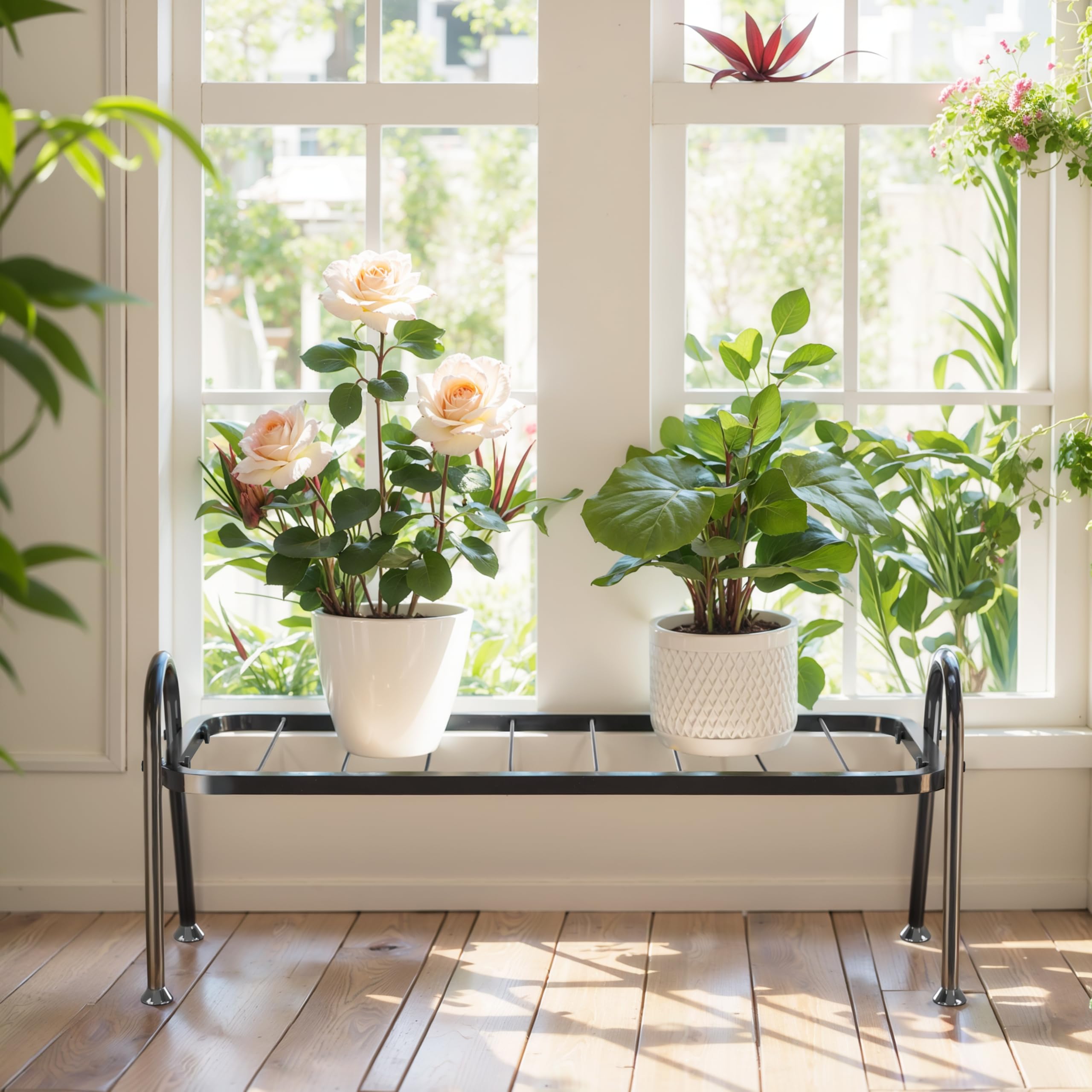 Josmimic heavy-duty carbon-steel stand supports multiple pots securely.