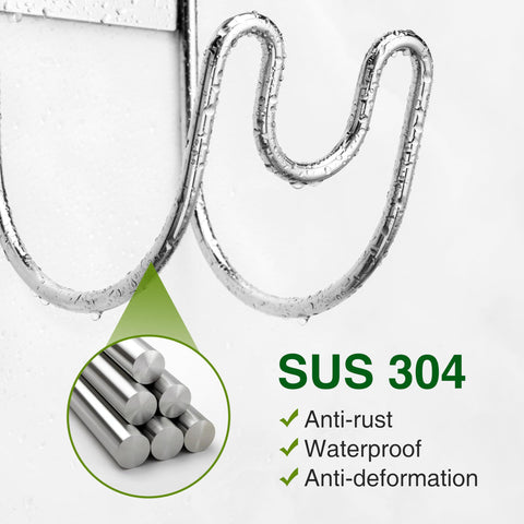 Josmimic heavy-duty wall hanger supports up to 20 pounds.