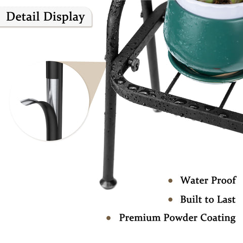 Josmimic holds 2–4 pots, elevating plants indoors or outdoors.