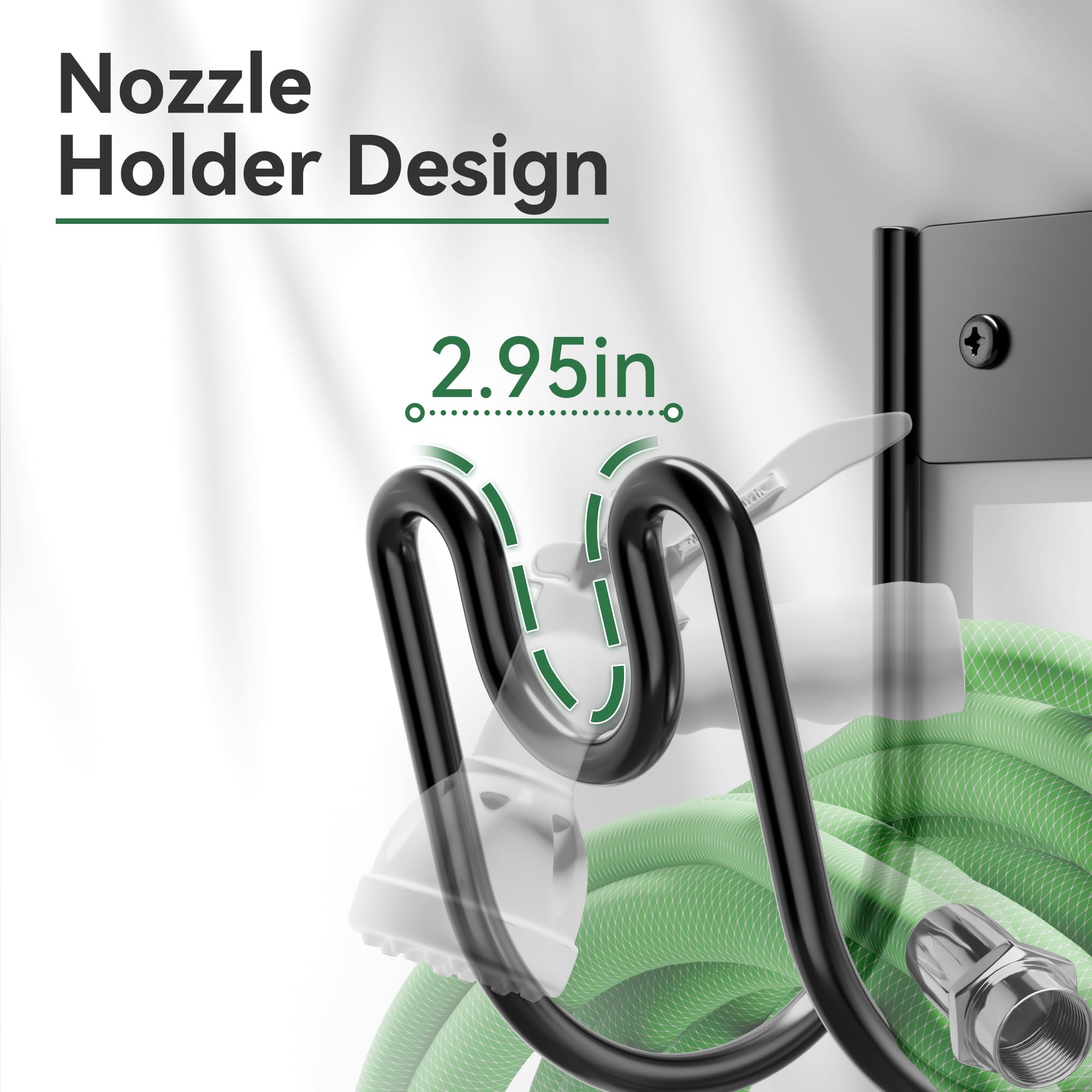 Josmimic multi-use wall mount organizes hoses, cords, and air hoses effectively