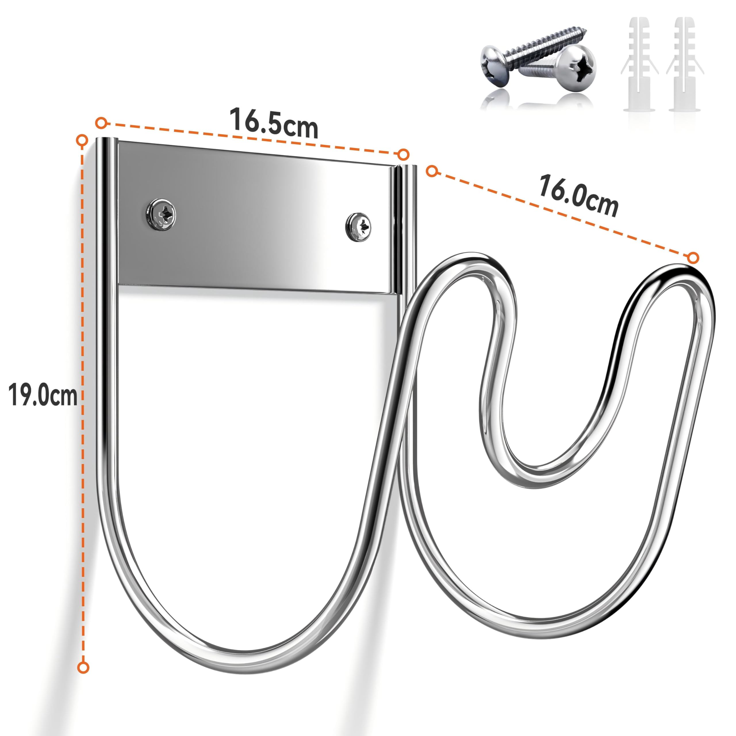 Josmimic space-saving wall hanger for hoses and cords.