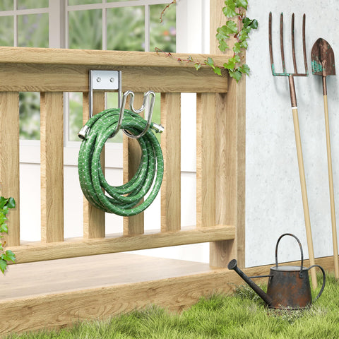 Josmimic wall-mounted design saves space in garden or workshop.