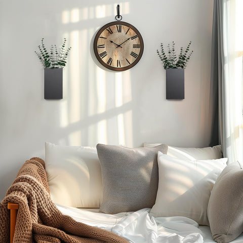 Josmimic eucalyptus stems arrangement enhances living room ambiance.