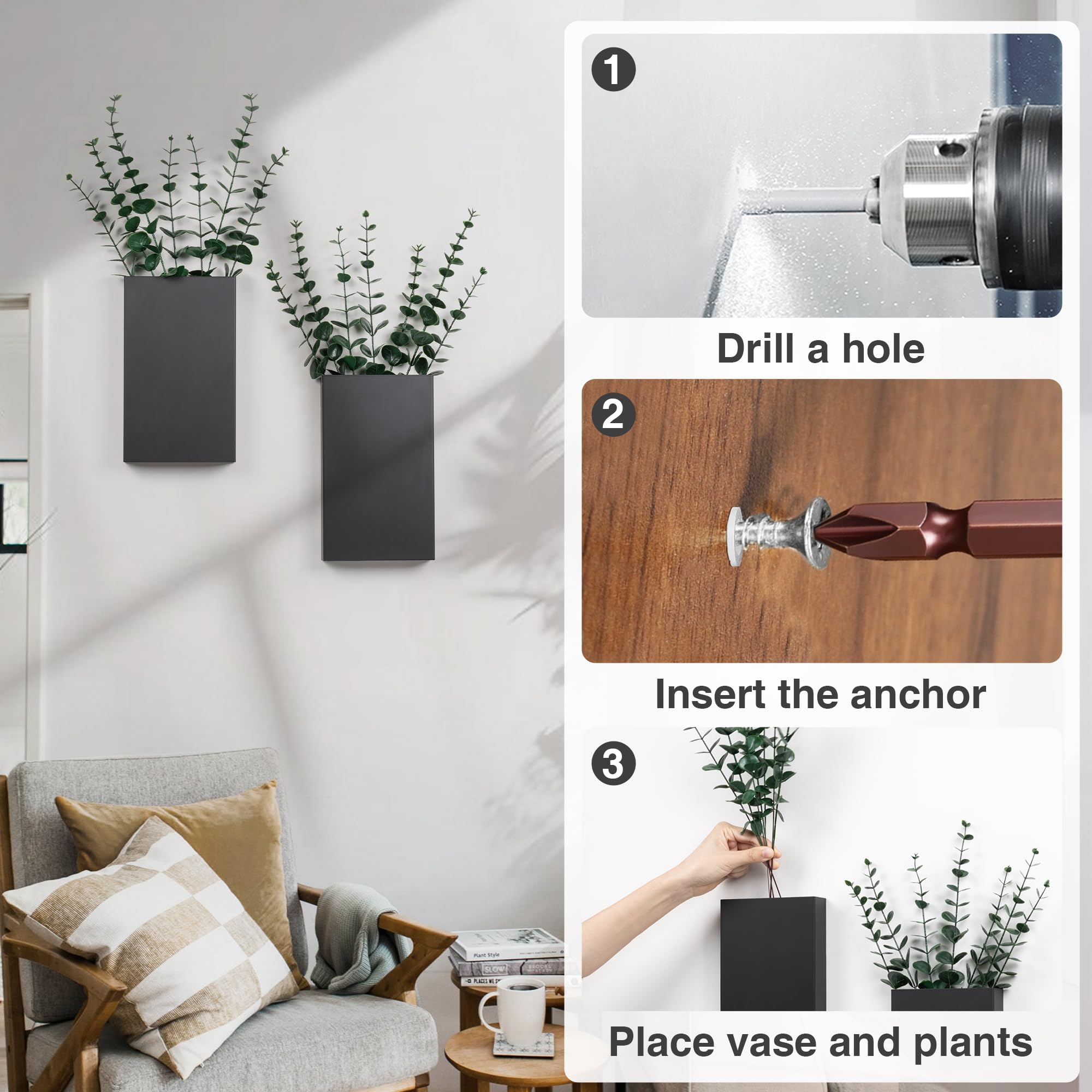 Josmimic modern farmhouse style complements kitchens and hallways.