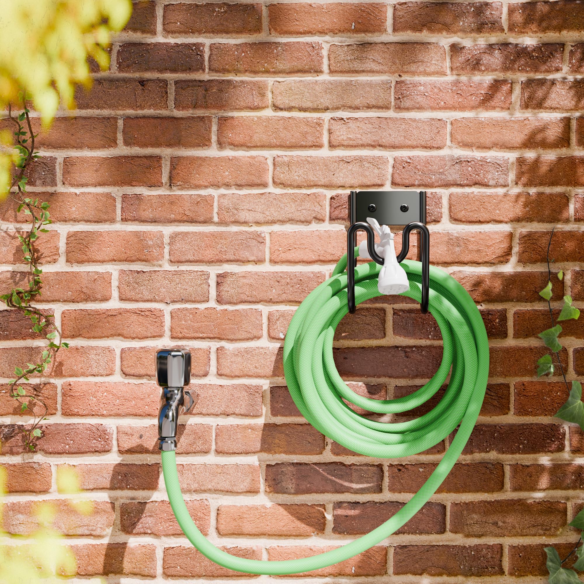 Josmimic weatherproof hose holder withstands rain and sun for year-round use