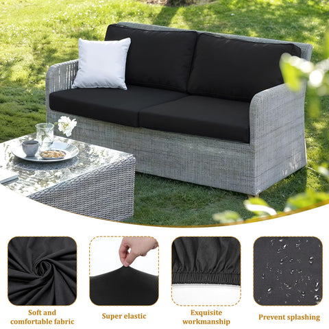 Machine washable colorfast cushion covers stay vibrant after washing.