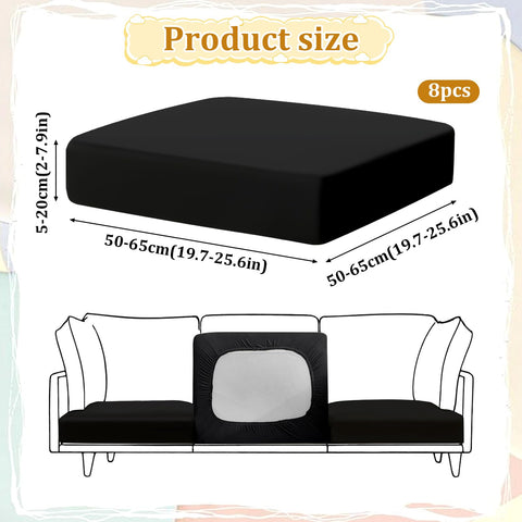Elastic back strap allows quick refresh for patio cushions.