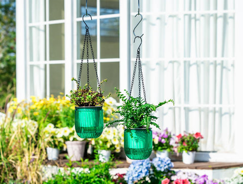 Josteve hanging planter outdoor reservoir extends watering intervals