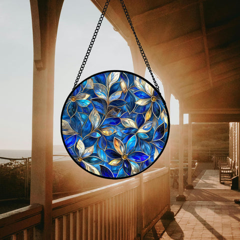 JOSUMALY sun catcher for doors adding warm color to entryway