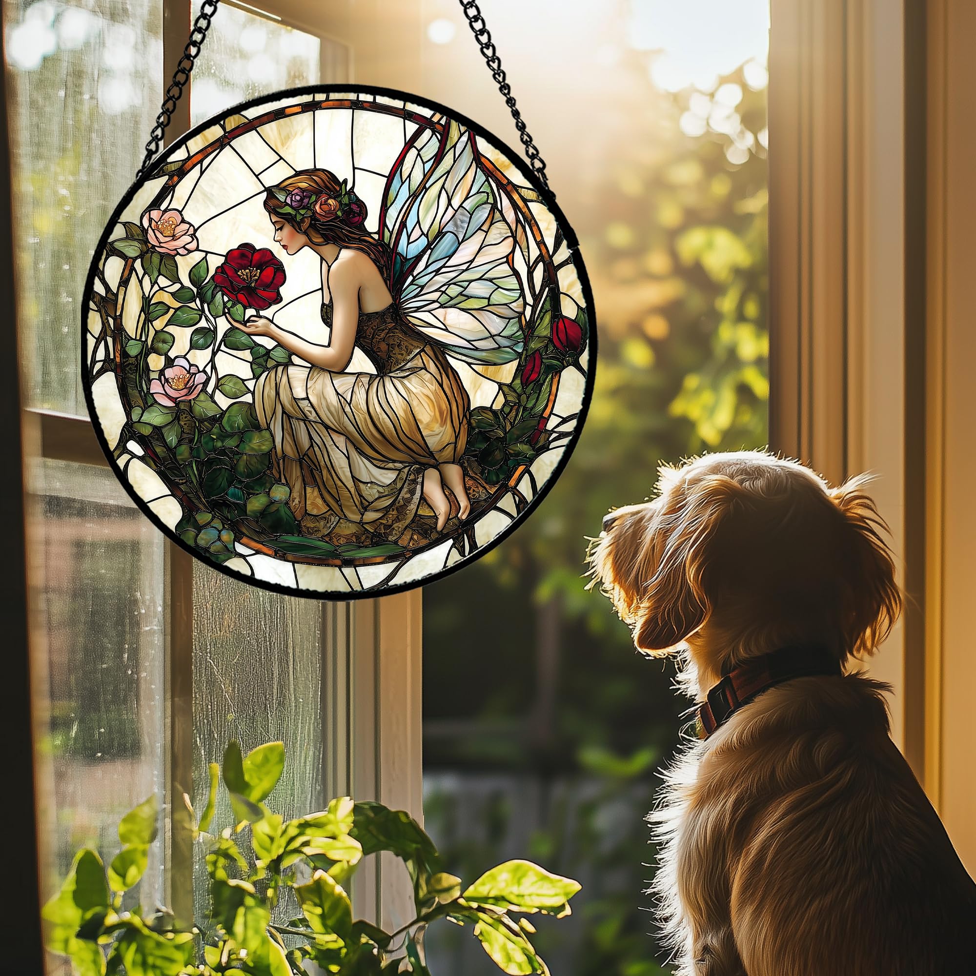 JOSUMALY sun catcher window art for indoor decor