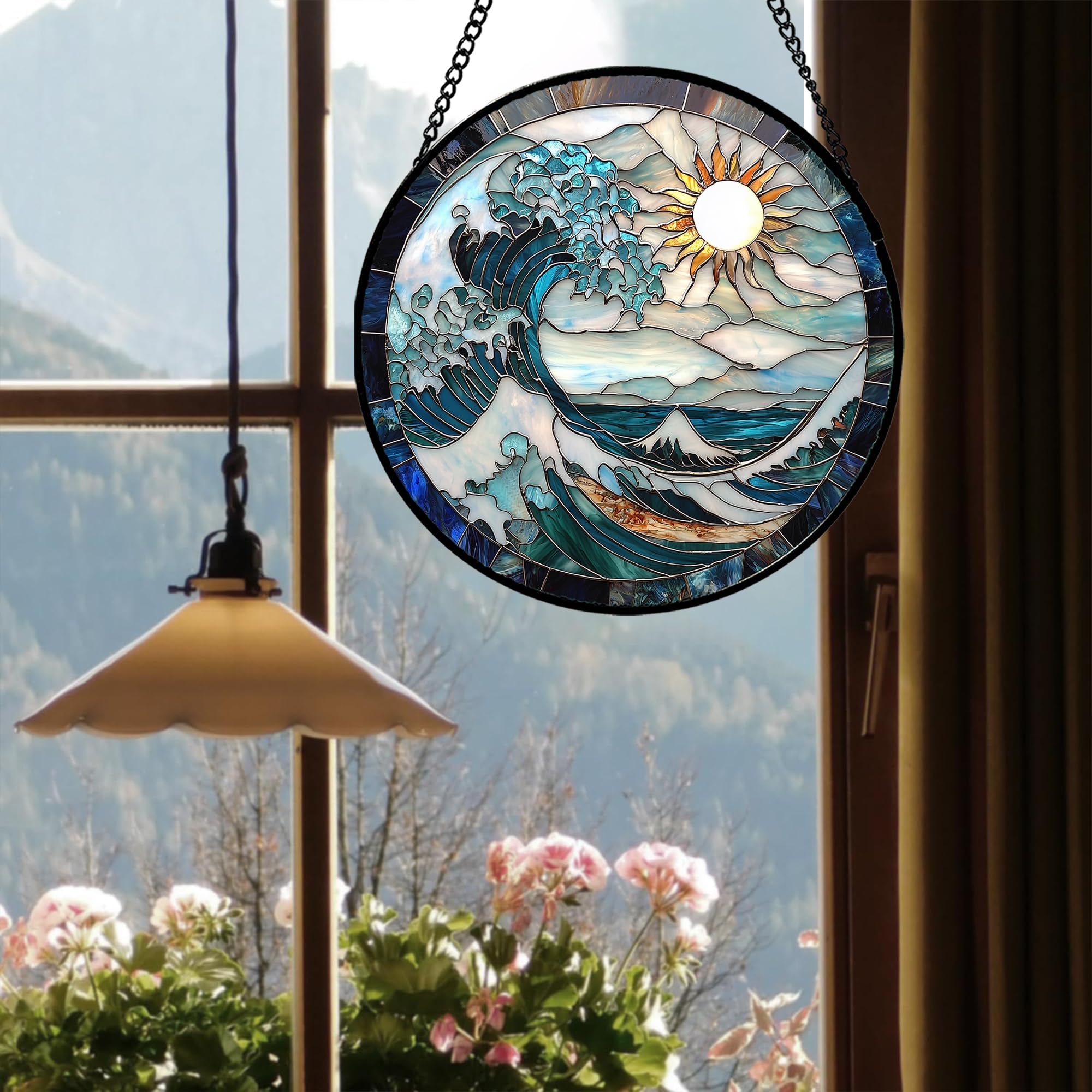 JOSUMALY window decor sun catcher for doors and terraces.