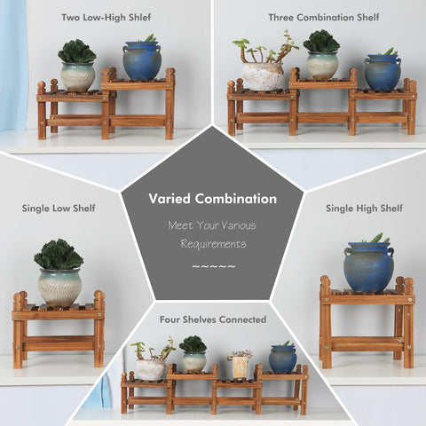 Jotboom long plant bench 44-inch length to hold multiple pots