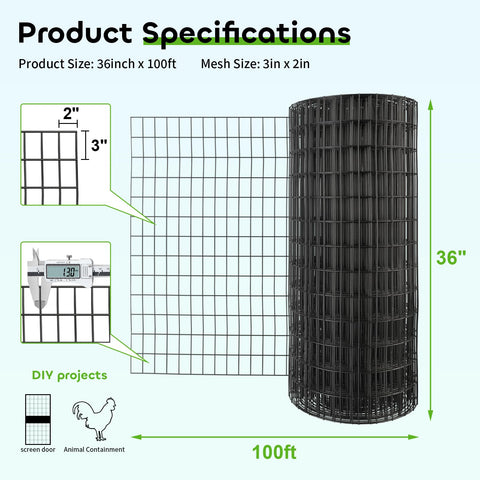 Jotesnew 2in x 3in mesh detail promotes airflow while keeping pests out.