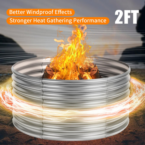 Jotesnew durable fire ring with a safe edge.