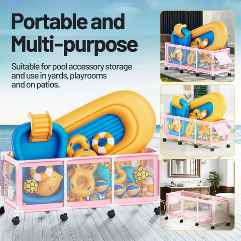 Jotesnew durable storage solution for clutter-free outdoor pool areas