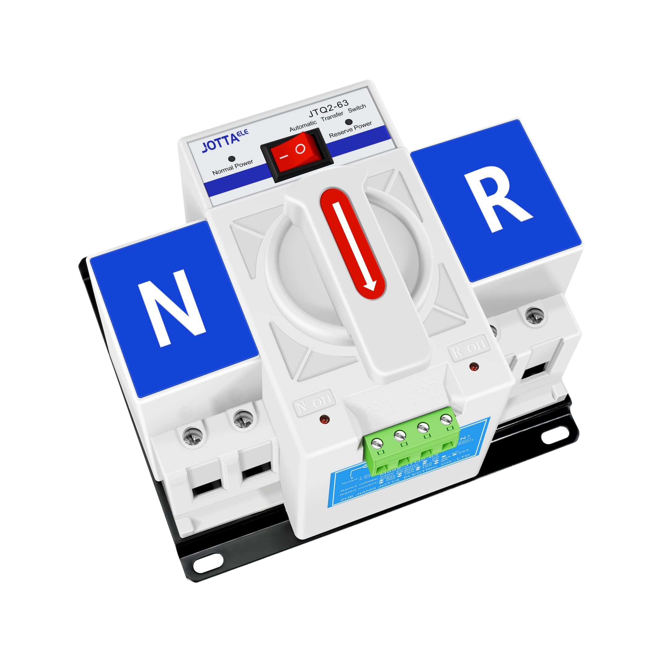 JOTTAELE ATS mechanical interlock CB ensures safe dual-source switching.