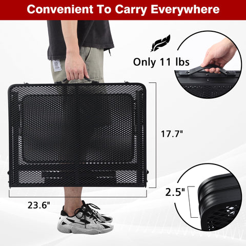 JOUYEK compact folded design fits in vehicles for easy transport