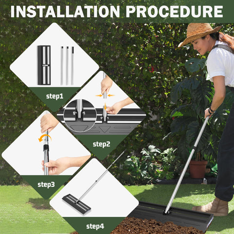 JouZYA leveler suitable for gardens, golf courses, and farms.