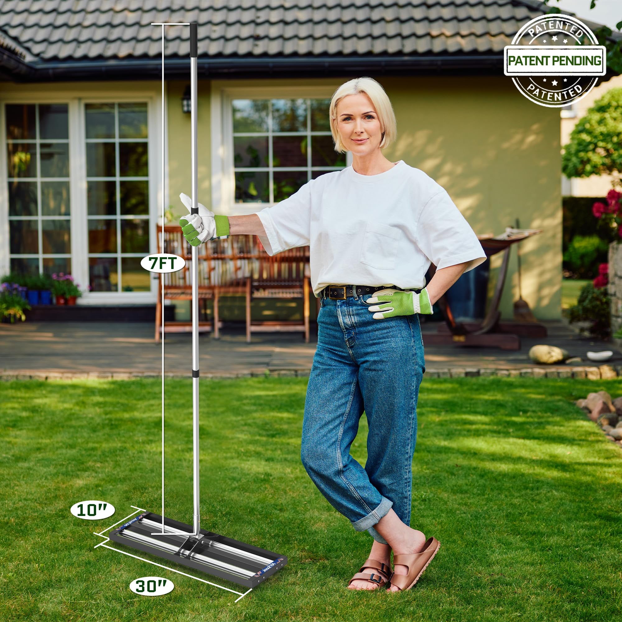 JouZYA stainless steel frame for durable outdoor leveling tasks