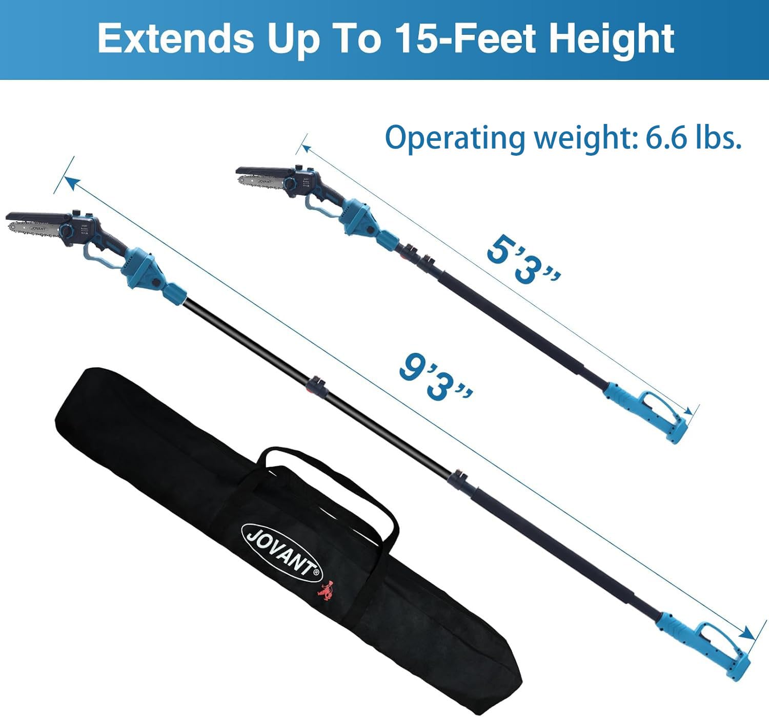 JOVANT lightweight design reduces fatigue during extended trimming.