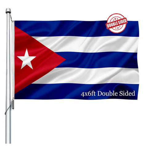 Joven Cuban Flag 4x6 outdoor double-sided for wall display