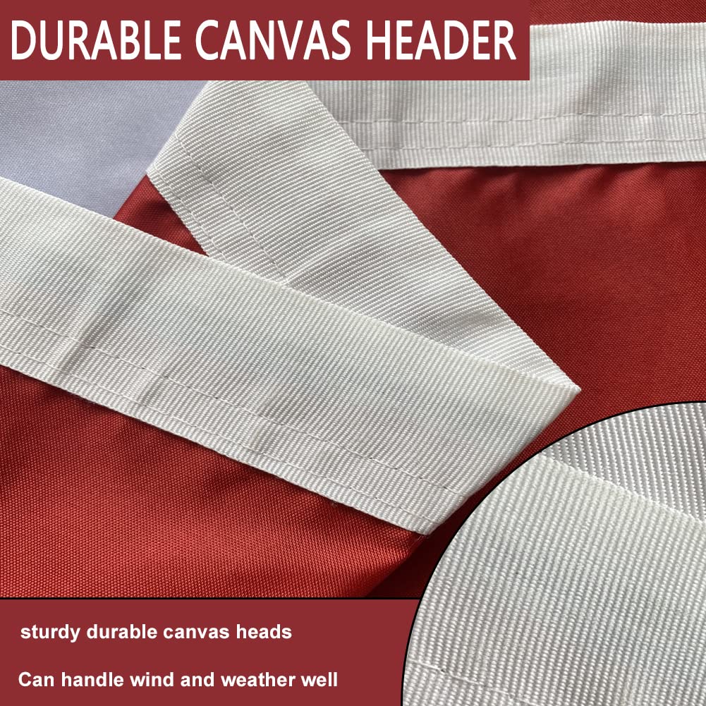 Joven flag print remains readable on both sides