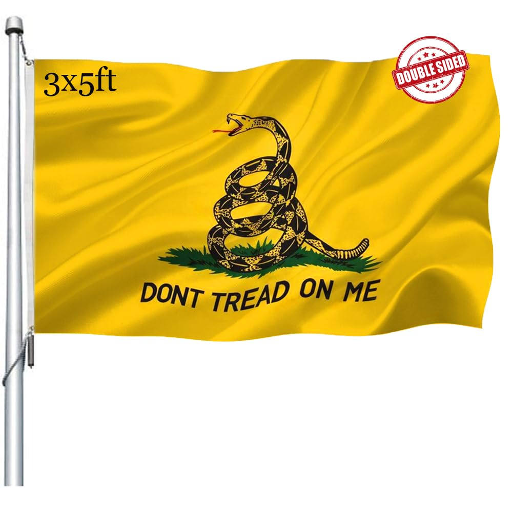 Joven dont tread on me flag 3x5 front view with double sided readability