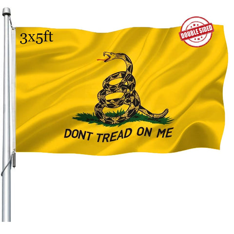 Joven dont tread on me flag 3x5 front view with double sided readability