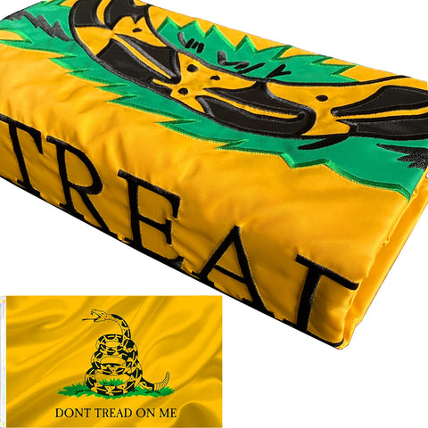 Joven Dont Tread on Me flag with 3x5 outdoor embroidery for outdoor display