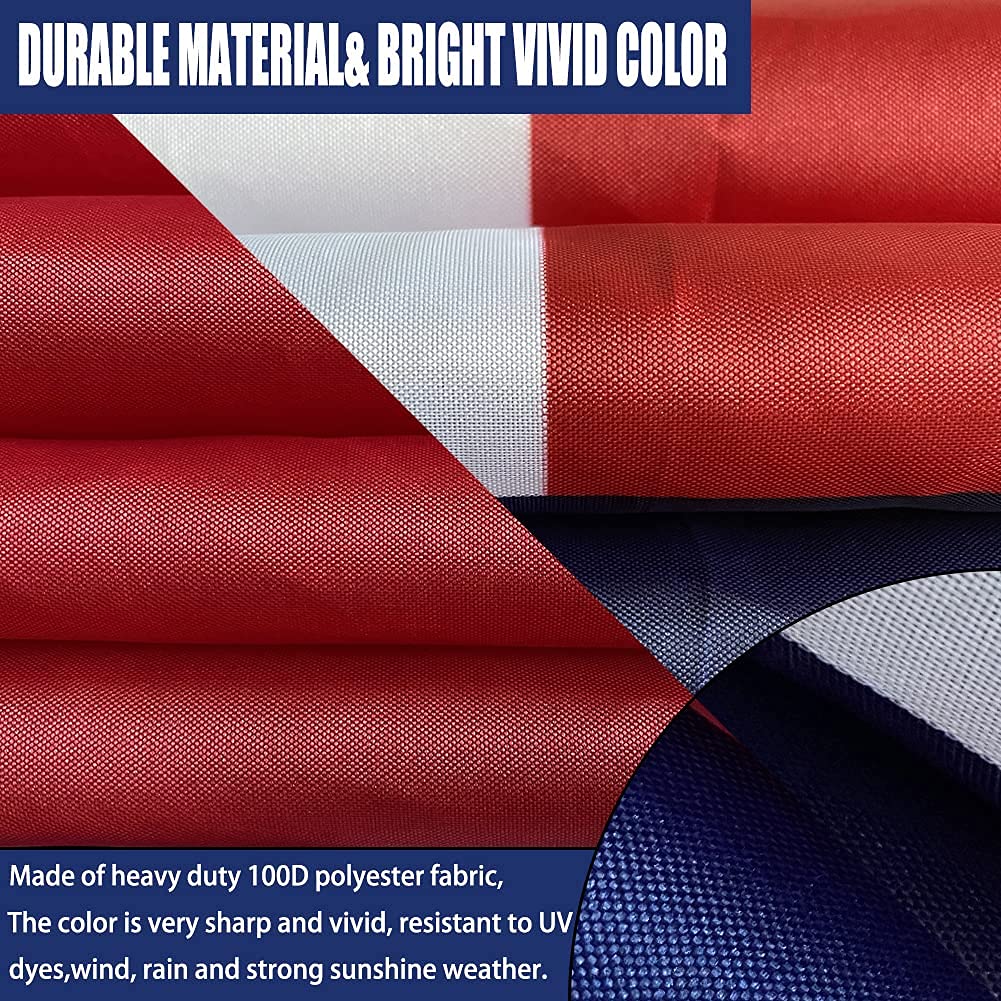 Joven flag set features reinforced stitching for durable daily use.