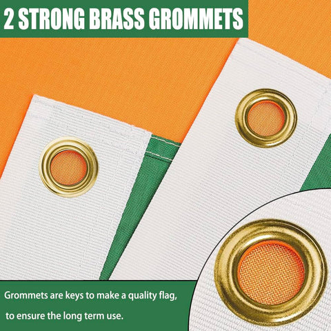 Joven 2x3 outdoor flag withstands exposure while preserving bright color.