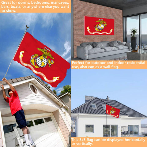 Joven flag with two brass grommets for secure hanging