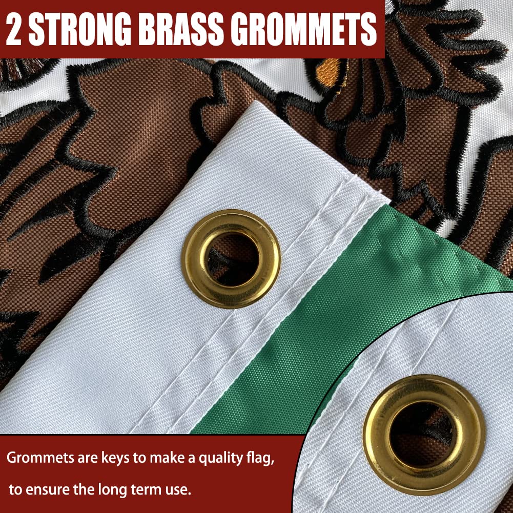 Joven Mexico flag featuring four-row stitching for enhanced durability.
