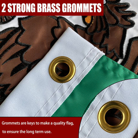 Joven Mexico flag featuring four-row stitching for enhanced durability.