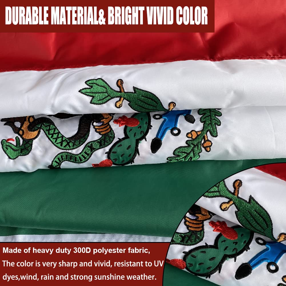 Joven Mexico flag for outdoor banners, ideal for yard and events.