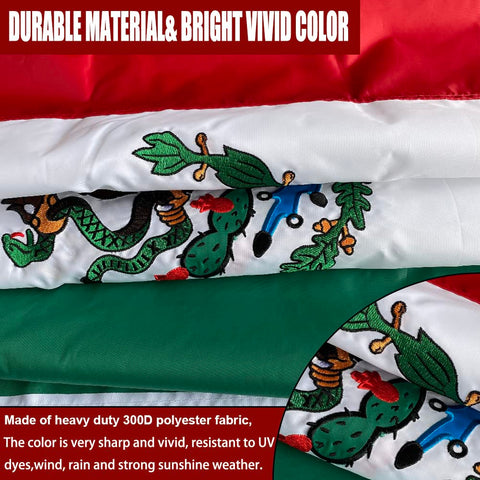 Joven Mexico flag for outdoor banners, ideal for yard and events.