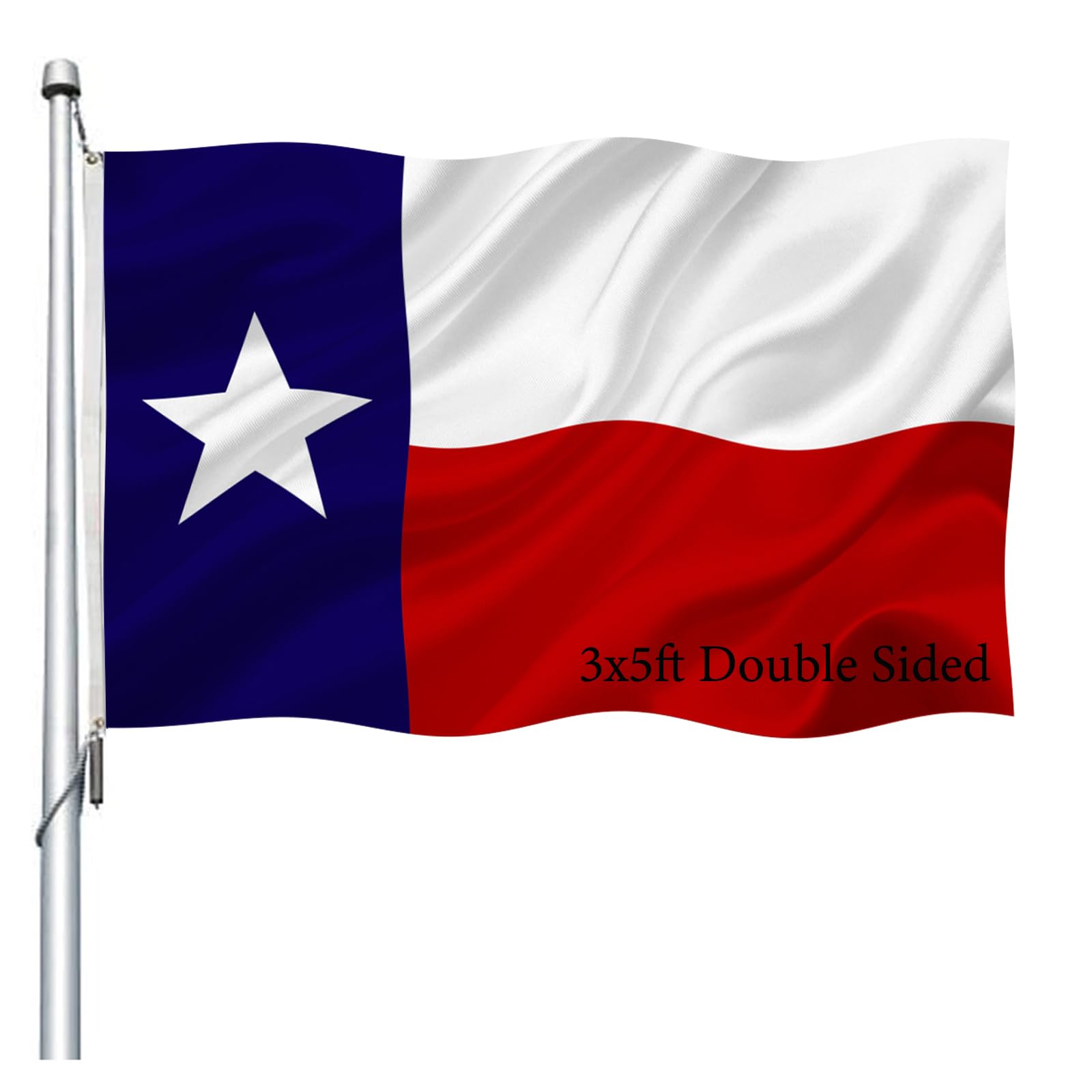 Joven Texas flag 3x5 outdoor double-sided for clear outdoor visibility.