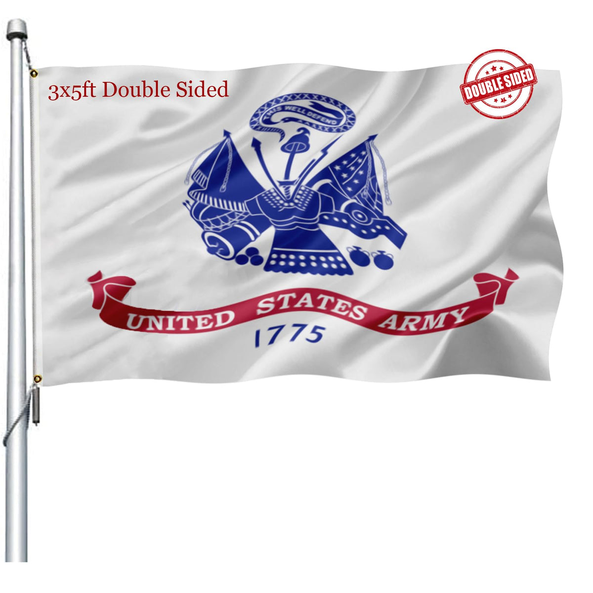 Joven US Army flag 3x5 for outdoor display with durable polyester